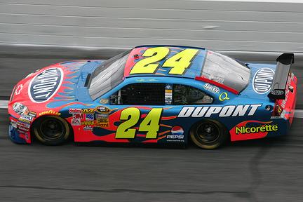 Jeff Gordon drives the #24 Dupont Chevrolet at Daytona